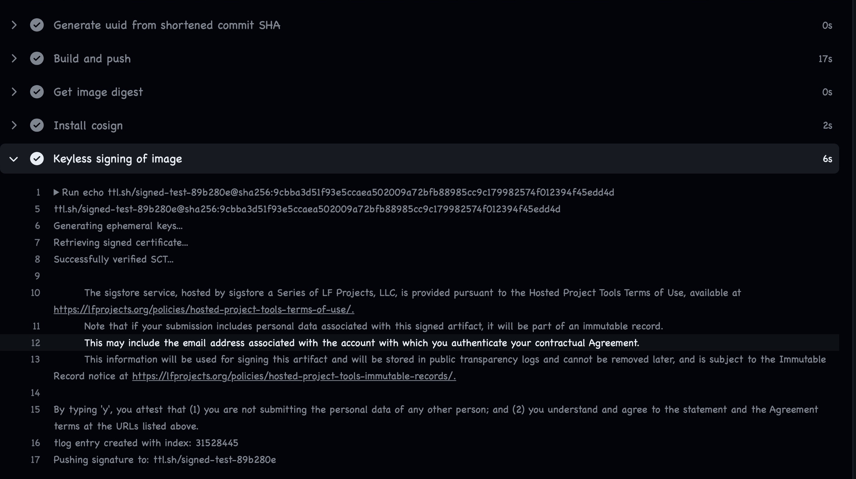 tlog-signed-keyless
